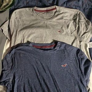 2 hollister t shirts, mens s